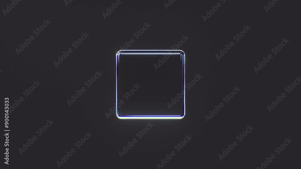 3d render glass cube technology geometric background animation. High quality glass rectangles rotate in the plane of one face able to loop 3d render glass cube technology geometric background animation. High quality glass rectangles rotate in the plane of one face able to loop
