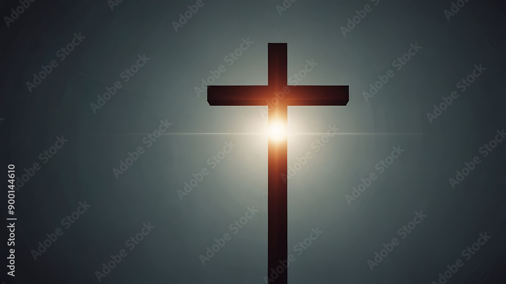 A minimalist digital illustration of a Christian cross, symbolizing faith and salvation, with clean lines and a modern design, with space for text. A minimalist digital illustration of a Christian cross, symbolizing faith and salvation, with clean lines and a modern design, with space for text.