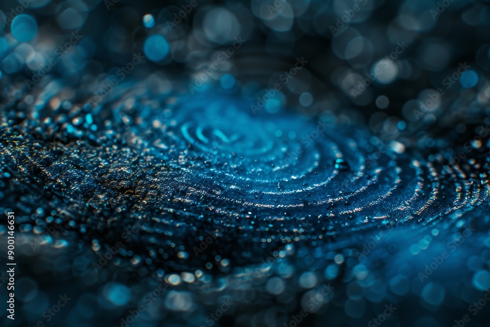 Blue Digital Ripple: Abstract digital ripple pattern in a serene blue color representing technological waves Blue Digital Ripple: Abstract digital ripple pattern in a serene blue color representing technological waves