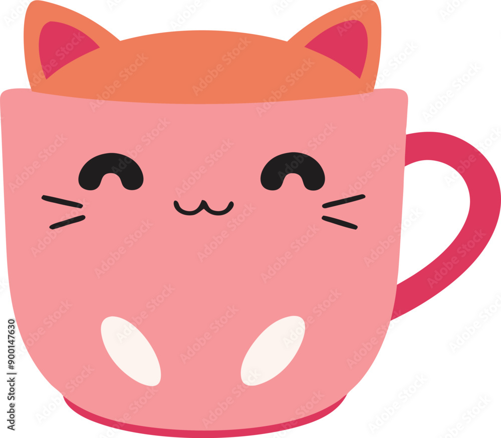 Coffie Cup Cartoon Flat Design Illustration. Vector isolated flat illustration food for poster, menus, brochure, web and icon. Coffie Cup Cartoon Flat Design Illustration. Vector isolated flat illustration food for poster, menus, brochure, web and icon.