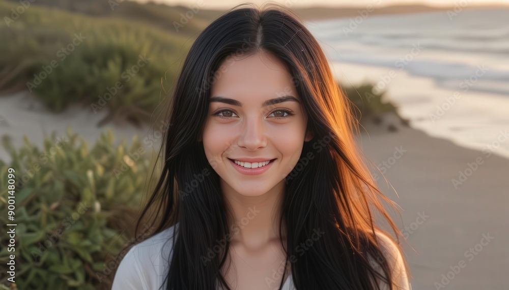 Skincare beauty. A young woman with a happy smile, Skincare beauty. A young woman with a happy smile,