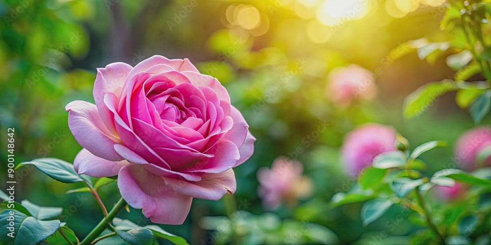 Pink rose blooming beautifully in a lush garden, pink, rose, flower, blooming, garden, petals, nature, flora, plant Pink rose blooming beautifully in a lush garden, pink, rose, flower, blooming, garden, petals, nature, flora, plant
