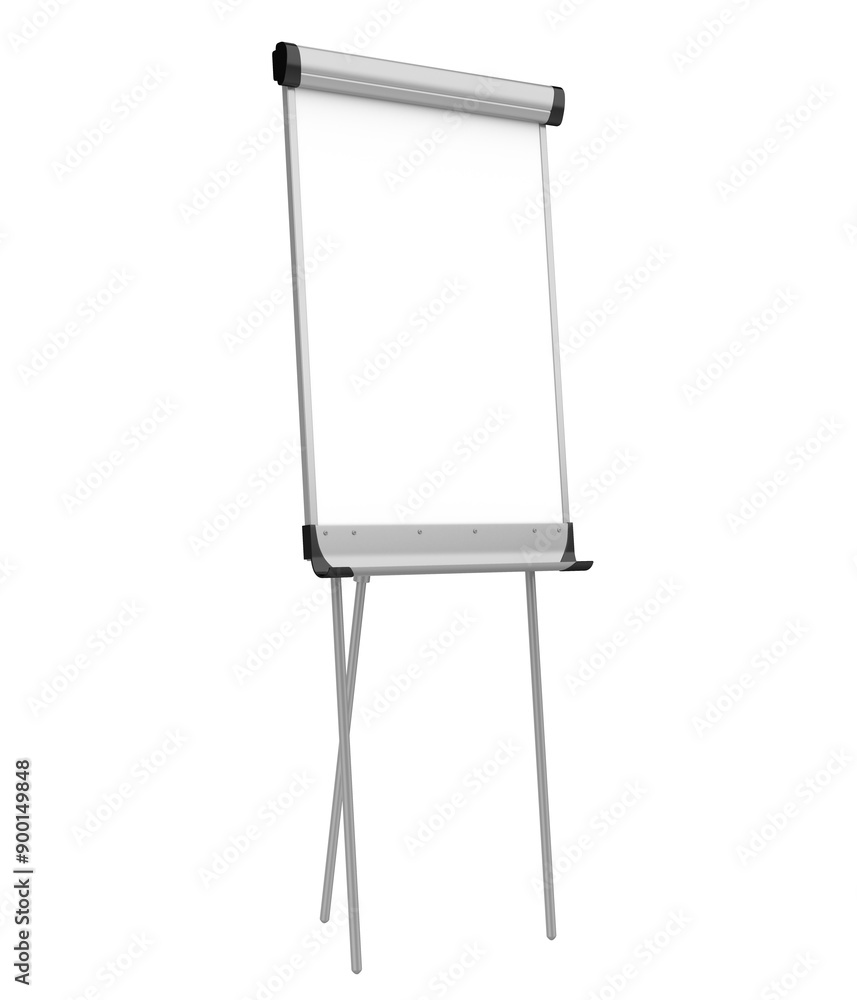 Blank Flip Chart Isolated