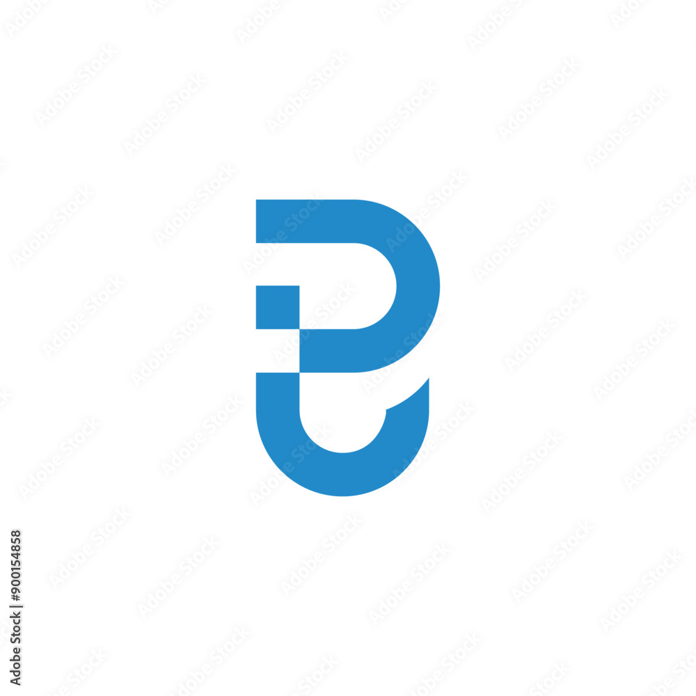 letter pj simple geometric linear dot logo vector letter pj simple geometric linear dot logo vector