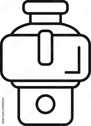 Icon depicting a modern multicooker for preparing various dishes
