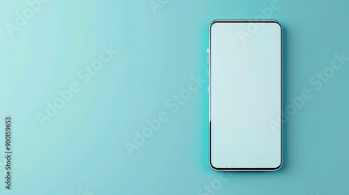 Wallpaper Mural Minimalist Smartphone on Blue Background Torontodigital.ca