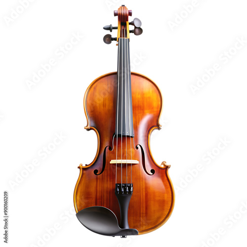 violin isolated on white