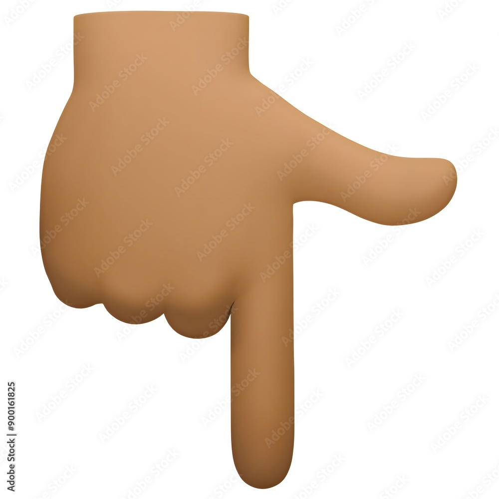 Fototapeta premium Backhand Index Pointing Down