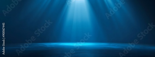 Shiny light on a blue background makes it look mysterious.
