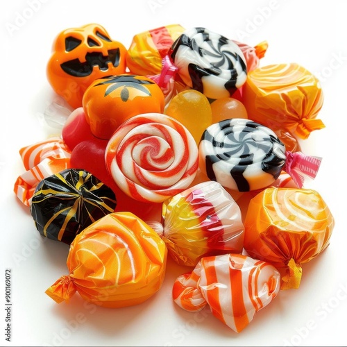 Trickortreat candy on solid white background, single object photo