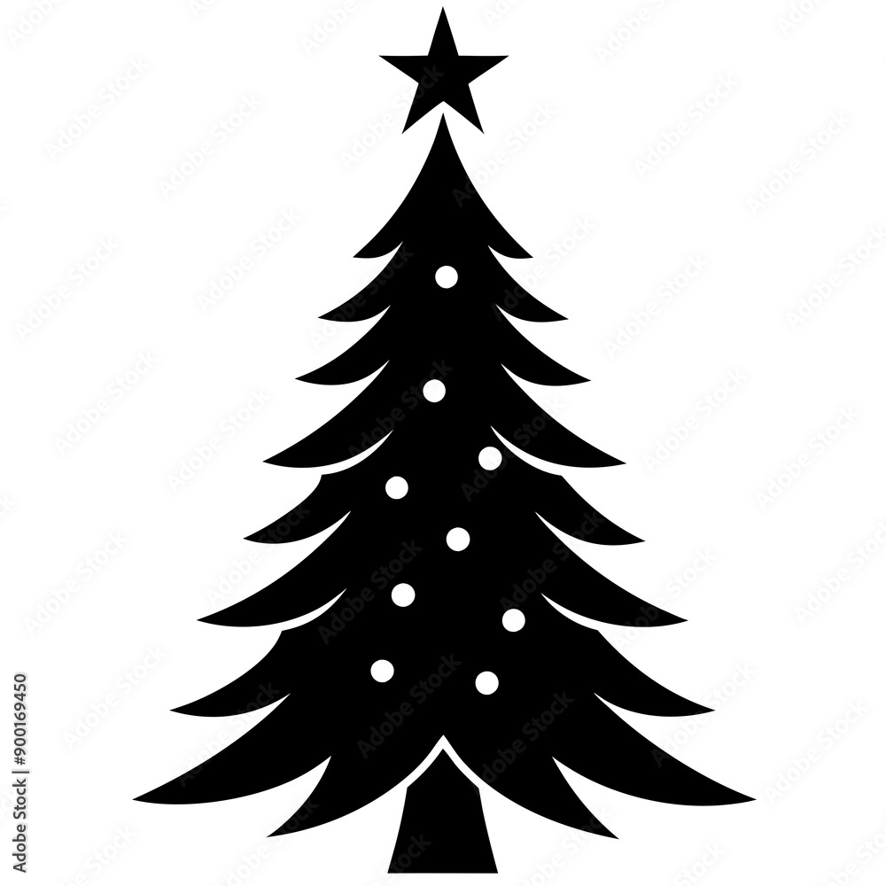 Obraz premium christmas tree vector