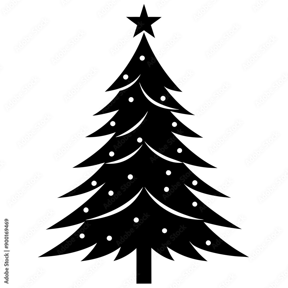 Fototapeta premium christmas tree vector