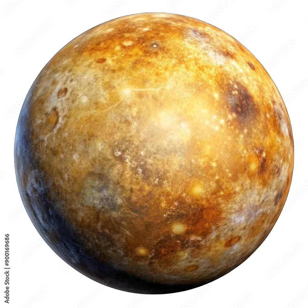 Mercury planet isolated on transparent background Mercury planet isolated on transparent background