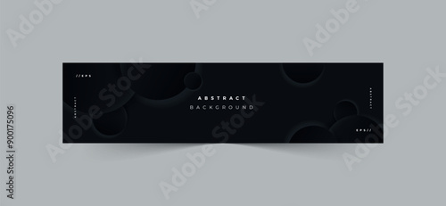 An abstract and minimalist neomorphic linkedin banner