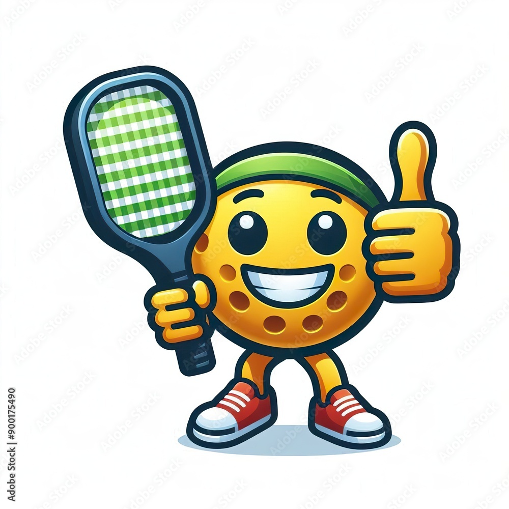 pickleball playing emoji on a white background pickleball playing emoji on a white background