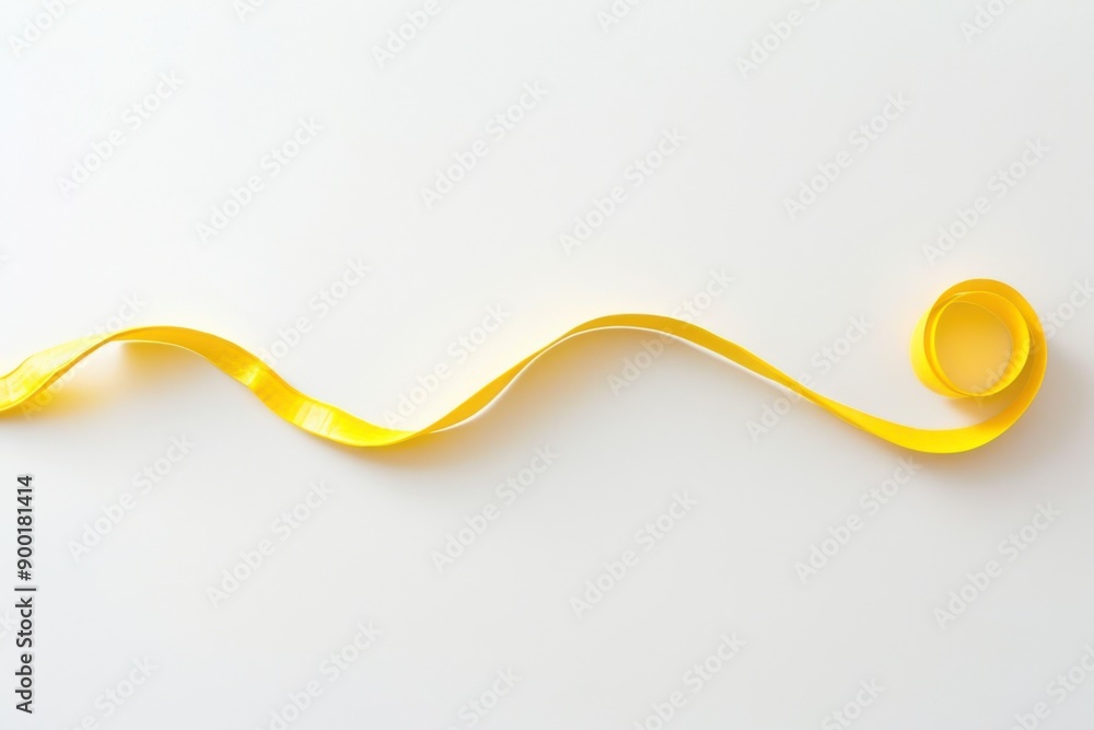 Serene yellow line symbolizing simplicity in abstract artistic composition Serene yellow line symbolizing simplicity in abstract artistic composition