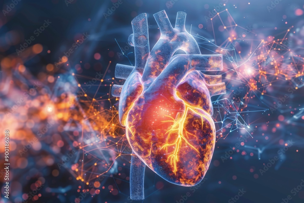 Fiery Heart Exploding with Energy Fiery Heart Exploding with Energy