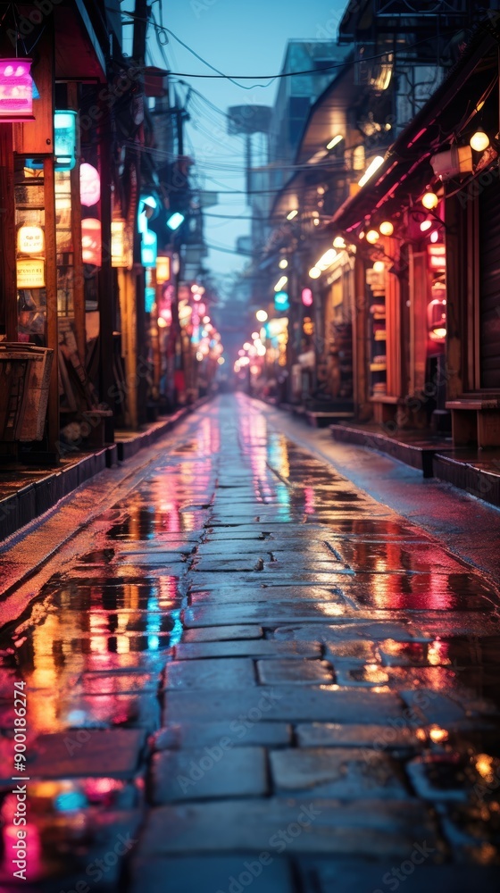 Fototapeta premium A tunnel illuminated by lights, perfect for urban concepts 