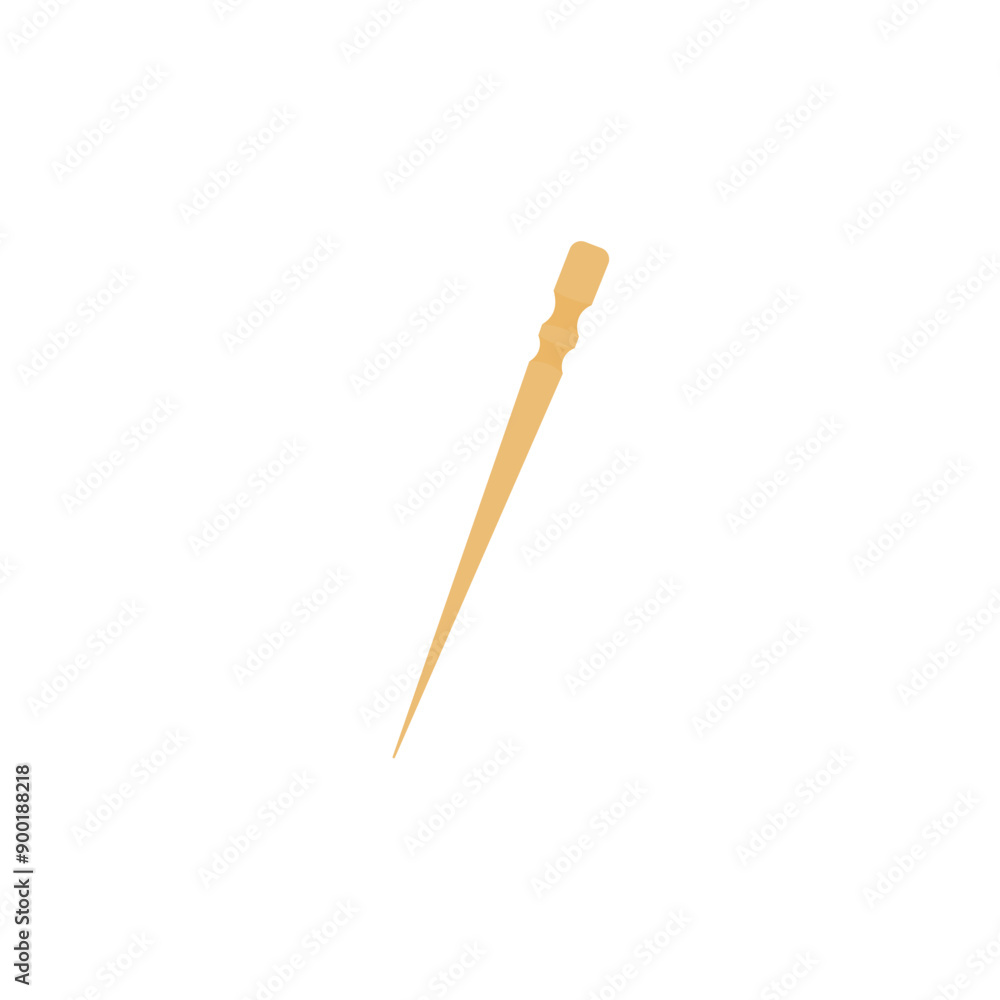 Naklejka premium Toothpick Vektor Illustration 