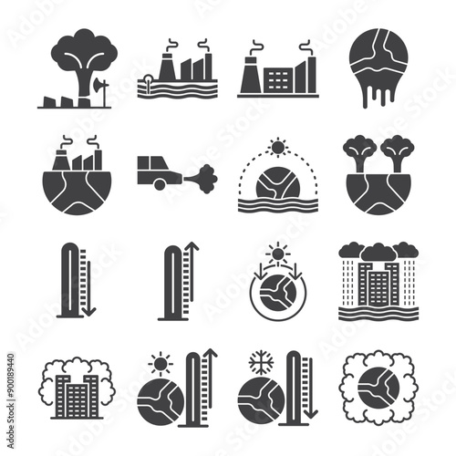 Global Warming Icon - Climate Change Icon