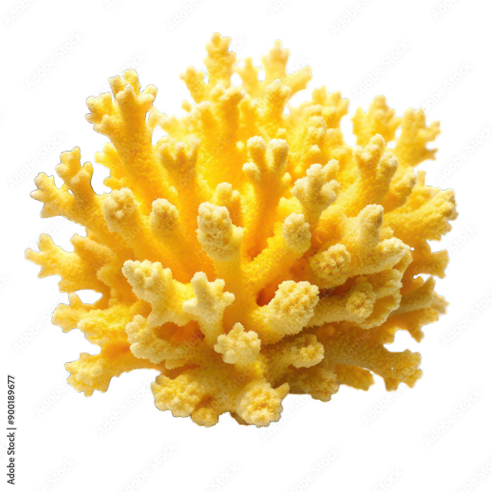 Yellow coral isolated on transparent background Yellow coral isolated on transparent background