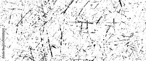 Vector grunge texture black and white vintage texture dust overlay distress and scratches and cracks.