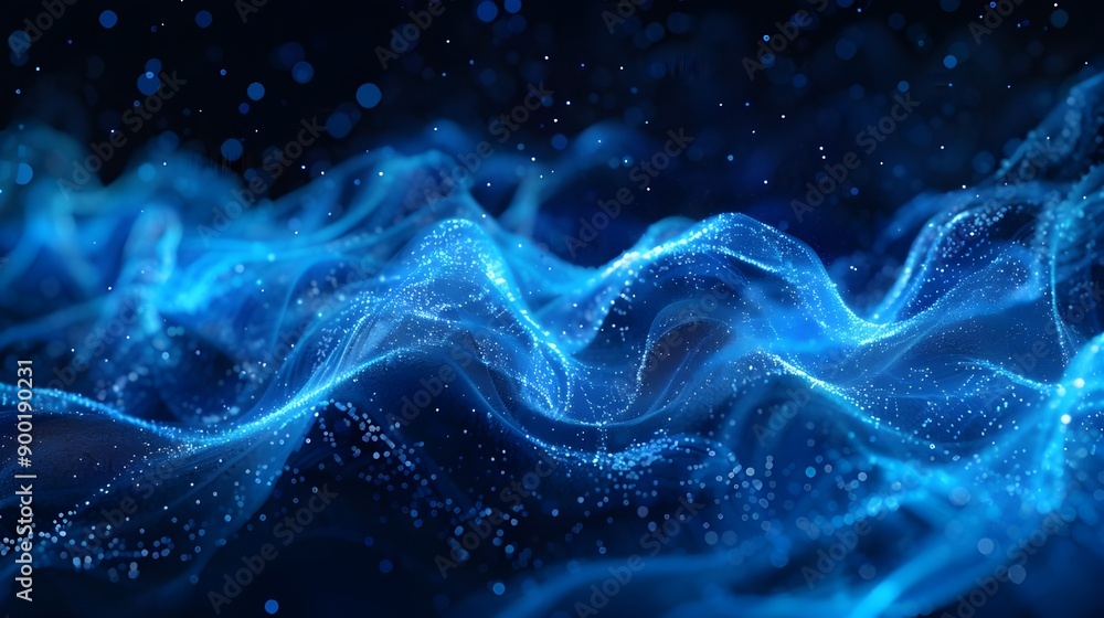 Abstract dynamic wave energy visual vector. Ganerative AI Abstract dynamic wave energy visual vector. Ganerative AI