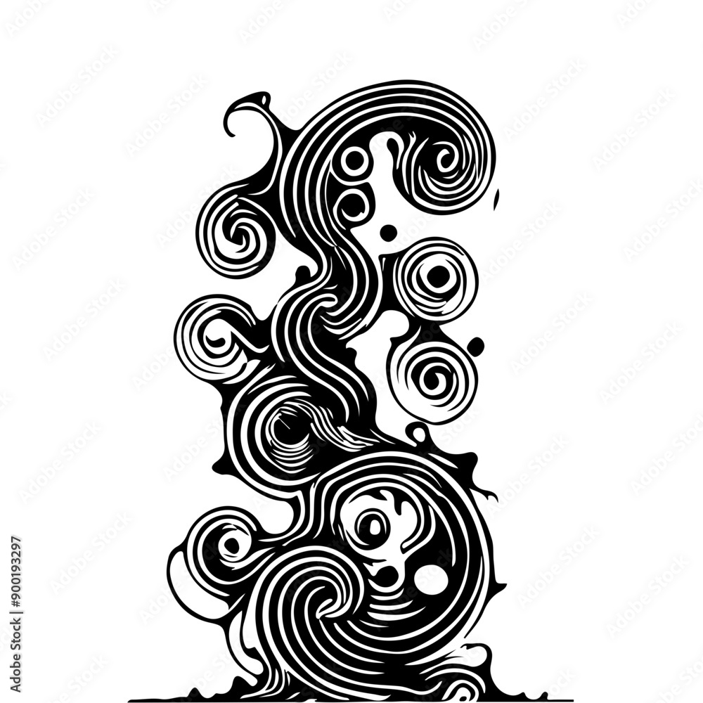 Fototapeta premium Abstract Swirling Design