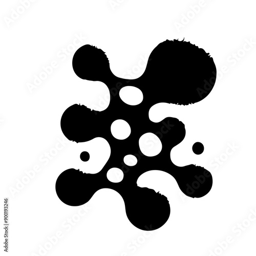 black ink blot