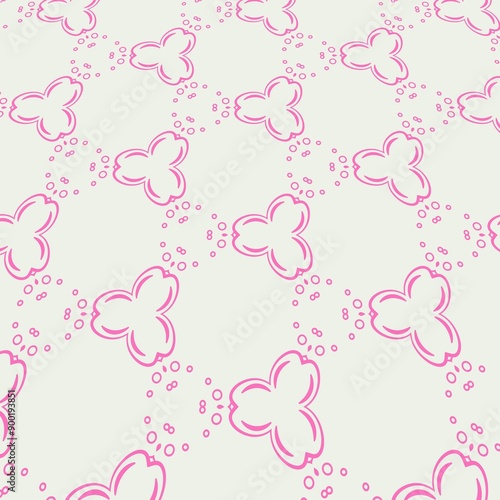 Seamless pattern background with pink