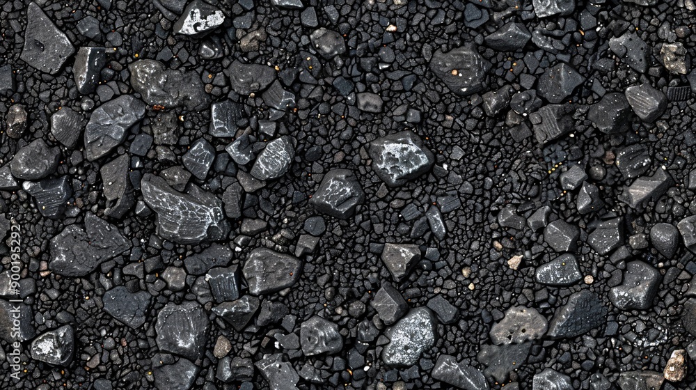 A sleek charcoal asphalt surface with tiny pebbles, perfect for road construction. A sleek charcoal asphalt surface with tiny pebbles, perfect for road construction.