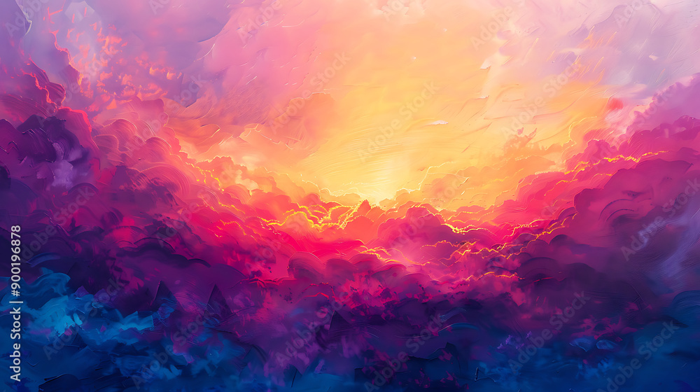 Abstract vivid sky at sunset Abstract vivid sky at sunset