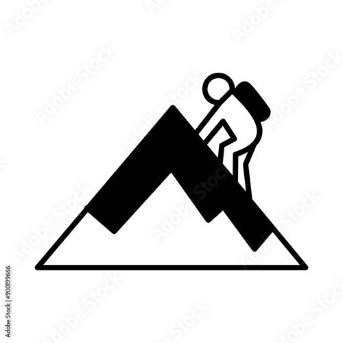people climbing a mountain