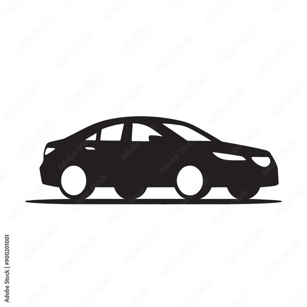 Fototapeta premium Car Silhouette design, car vector.