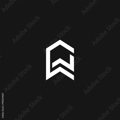 Monogram c w cw wc initial bold luxury logo template for gym sport futuristic technology brand business. Combination letter alphabet for personal branding travel fashion beauty