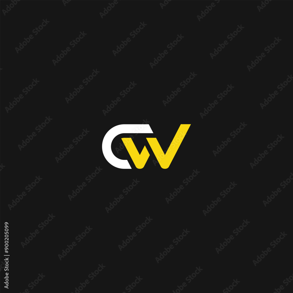 Monogram c w cw wc initial bold luxury logo template for gym sport futuristic technology brand business. Combination letter alphabet for personal branding travel fashion beauty Monogram c w cw wc initial bold luxury logo template for gym sport futuristic technology brand business. Combination letter alphabet for personal branding travel fashion beauty