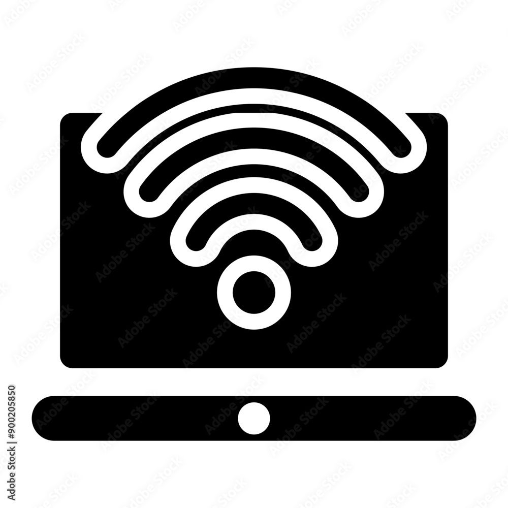 Technology information icon on glyph style. Internet acces. Internet Setting icon Technology information icon on glyph style. Internet acces. Internet Setting icon