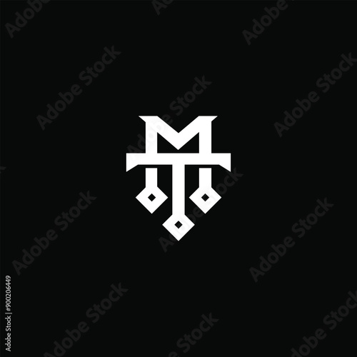 Monogram M T MT TM luxury logo photo