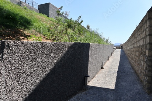 Obraz na płótnie Napoli - Accesso al Belvedere Monte Echia da Rampa Pizzofalcone w salonie