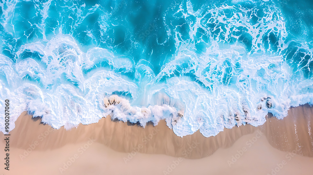 beautiful sandy beach and soft blue ocean wave beautiful sandy beach and soft blue ocean wave