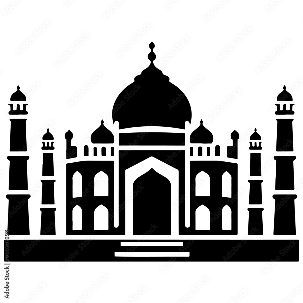 Tai Mahal India Illustration. Tai Mahal India Illustration.