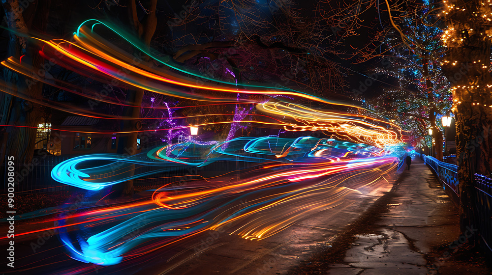 light trails light trails