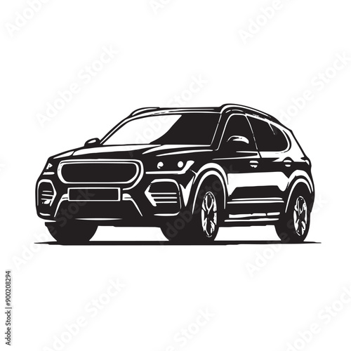 Car Silhouette design, car vector.