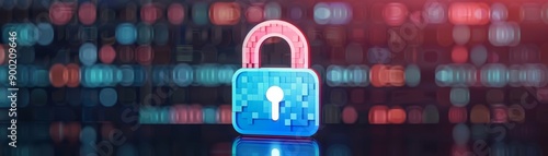 Secure payment gateway interface, digital lock icon, and transaction completion, highlighting safety and trust