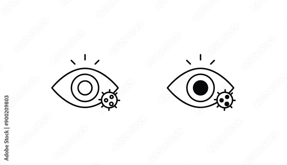 Eye icon design with white background stock illustration Eye icon design with white background stock illustration