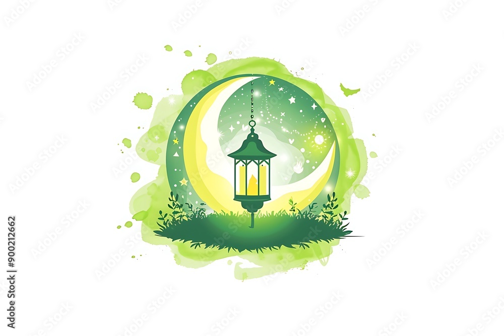 Islamic decoration background with lantern and crescent moon luxury style, ramadan kareem, mawlid, iftar, isra miraj, eid al fitr adha, muharram, Islamic decoration background with lantern and crescent moon luxury style, ramadan kareem, mawlid, iftar, isra miraj, eid al fitr adha, muharram,