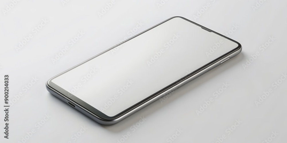 Modern smartphone with white blank screen, technology, device, communication, blank, screen, mobile, phone, modern, smart Modern smartphone with white blank screen, technology, device, communication, blank, screen, mobile, phone, modern, smart