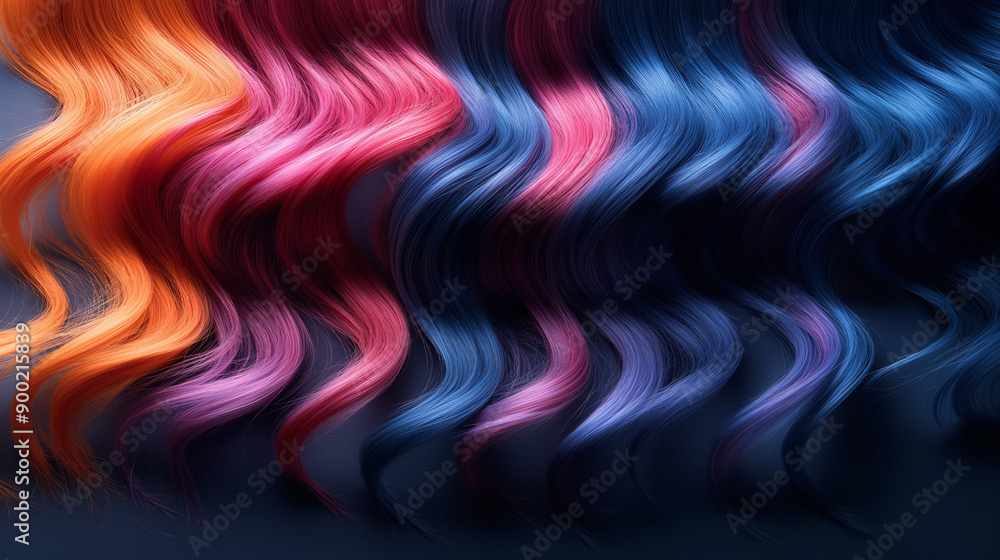 Obraz premium カラフルな髪の毛