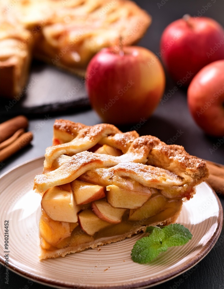 Apple pie slice Apple pie slice
