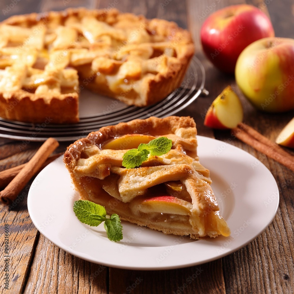 Apple pie slice Apple pie slice
